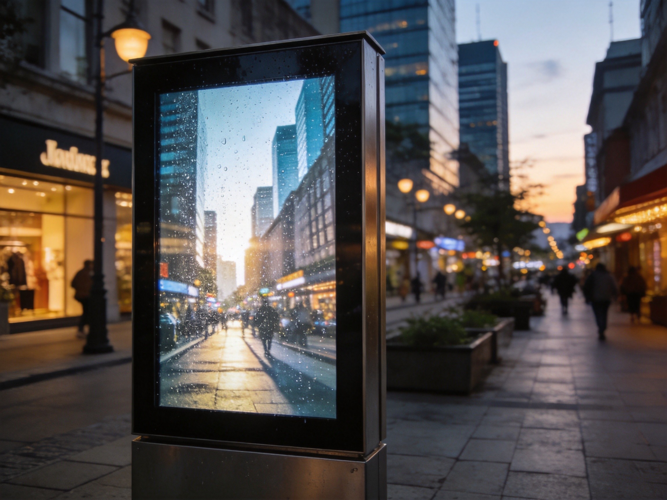 Outdoor Digital Signage Display Application